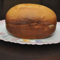 Eggless vanilla cake in bread machine