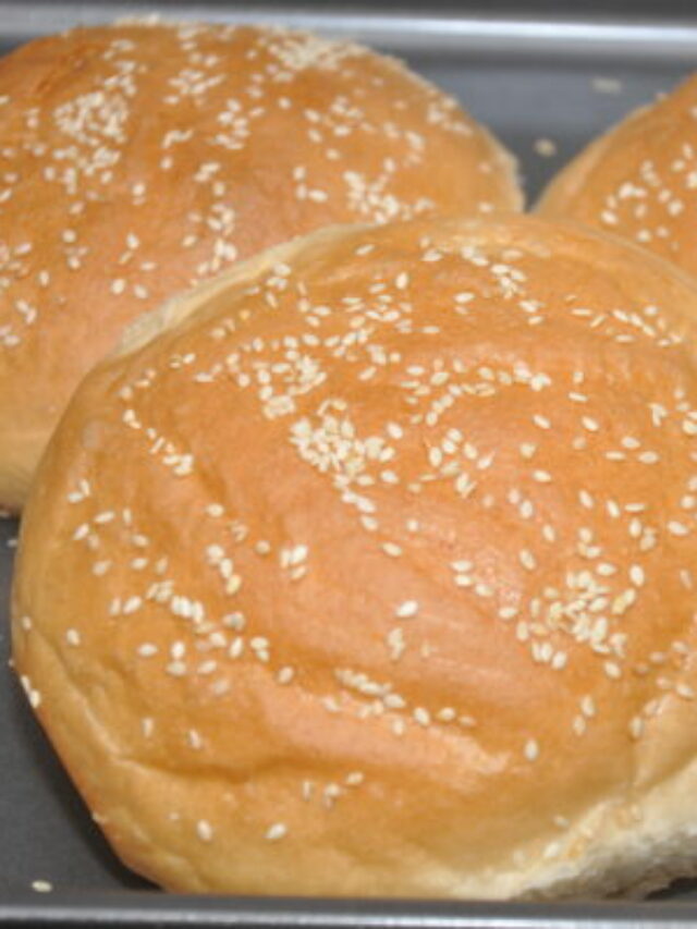 Burger buns using bread machine