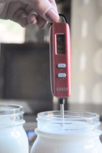measure milk temperature
