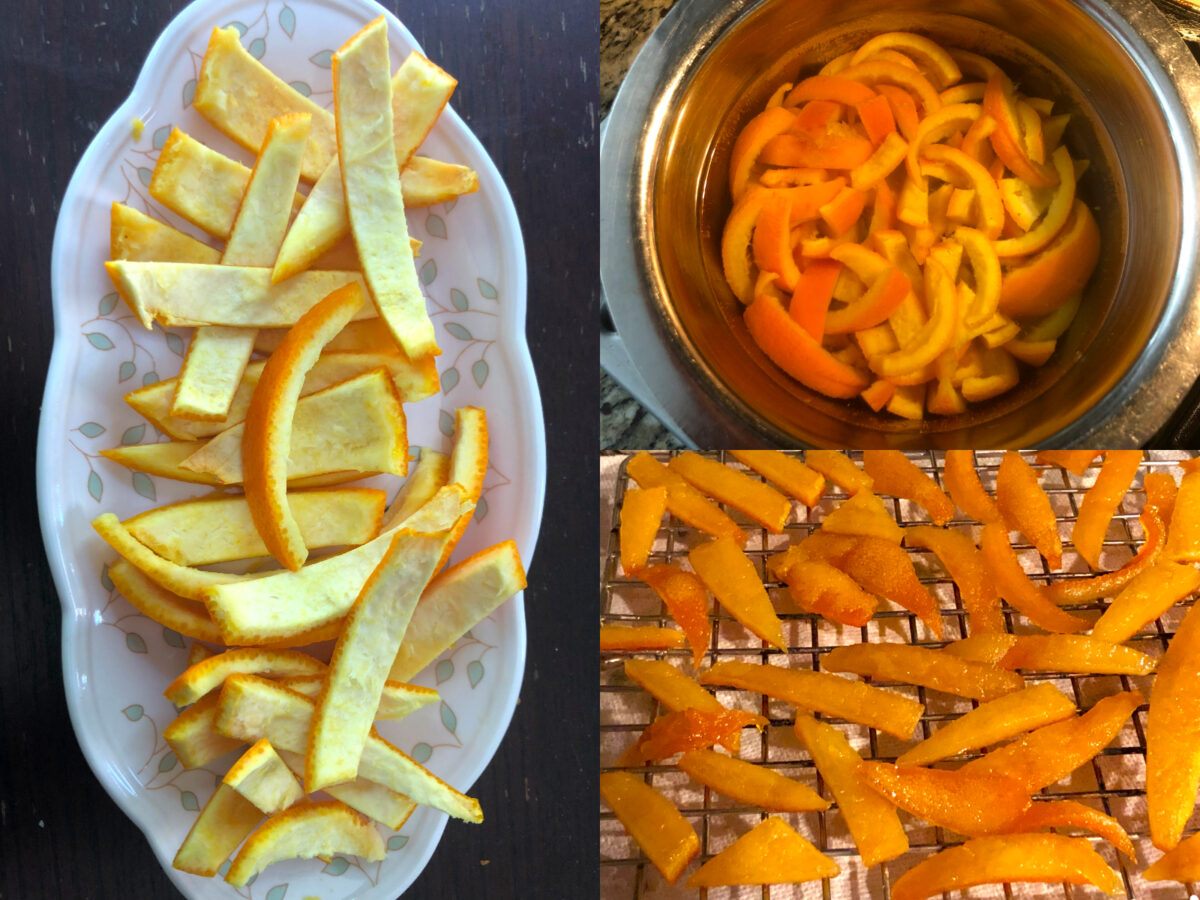 boiling orange peels