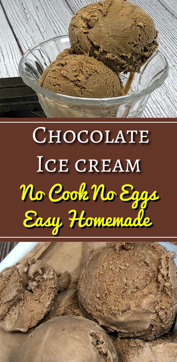 eggless chocolate ice cream pin