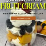 Fruit cream dessert pin