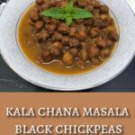 Black chickpeas curry pin