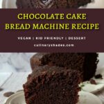 Bread Machine Chocolate Cake pin