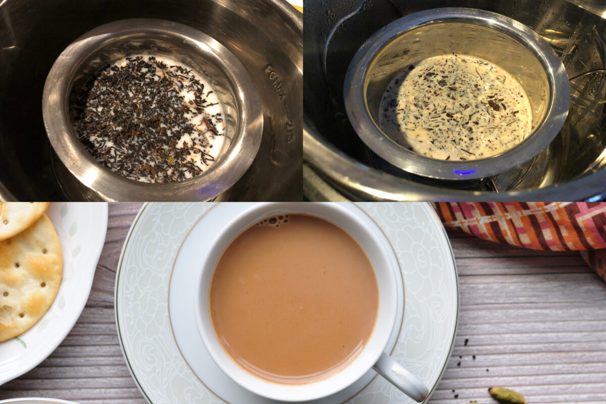 instant pot masala chai steps