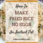 veg fried rice in instant pot pin.