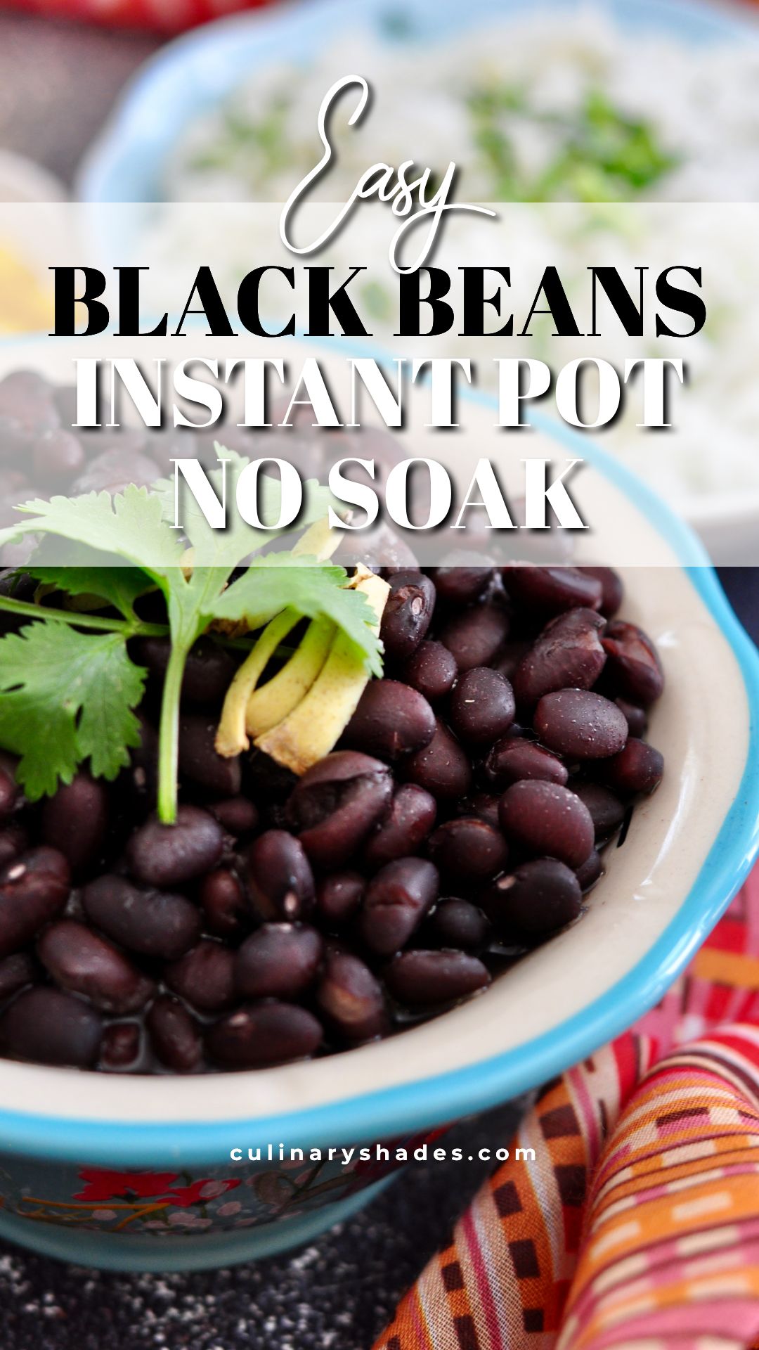 instant pot black beans pin