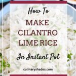 Cilantro lime rice pin.