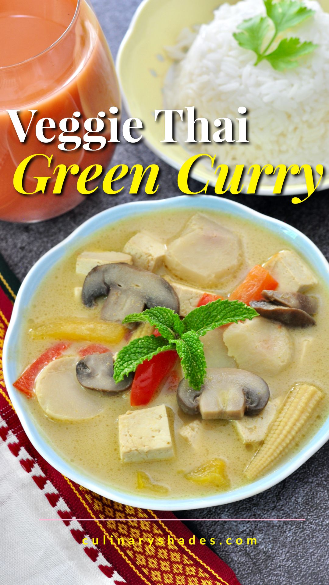 Vegan Thai Green Curry - Culinary Shades
