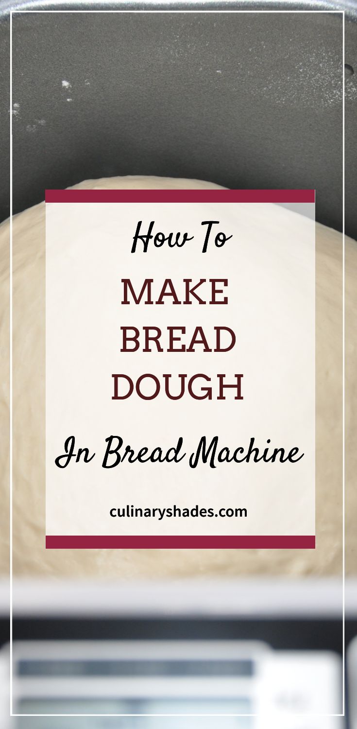 Bread dough in bread machine.