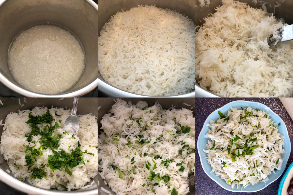 cilantro lime rice step by step in instant pot