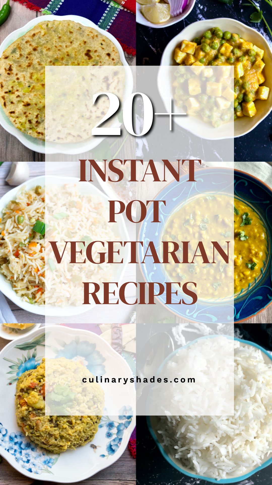 vegetarian instant pot indian recipes pin