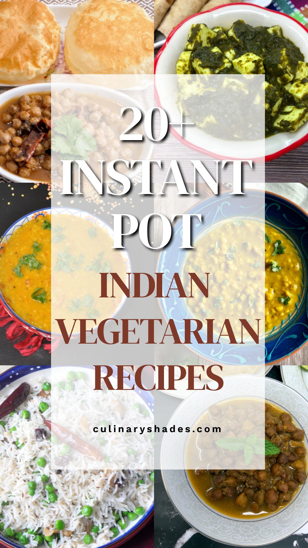 vegetarian instant pot indian recipes pin