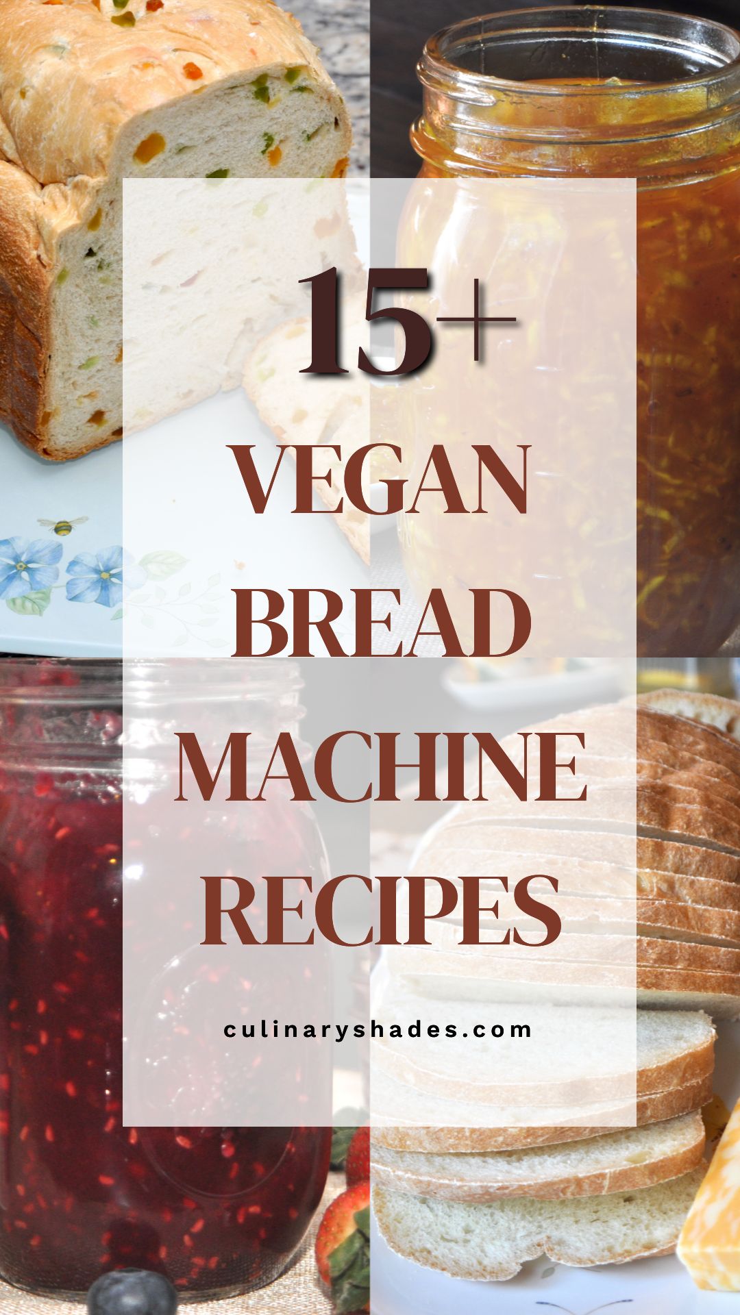 Vegan Bread Machine Recipes pin.