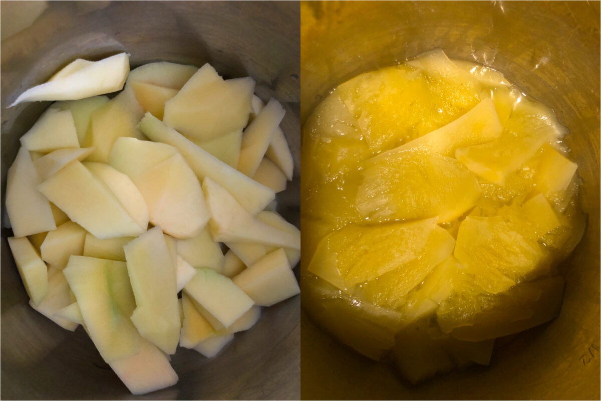 cooking raw mangoes in instant pot