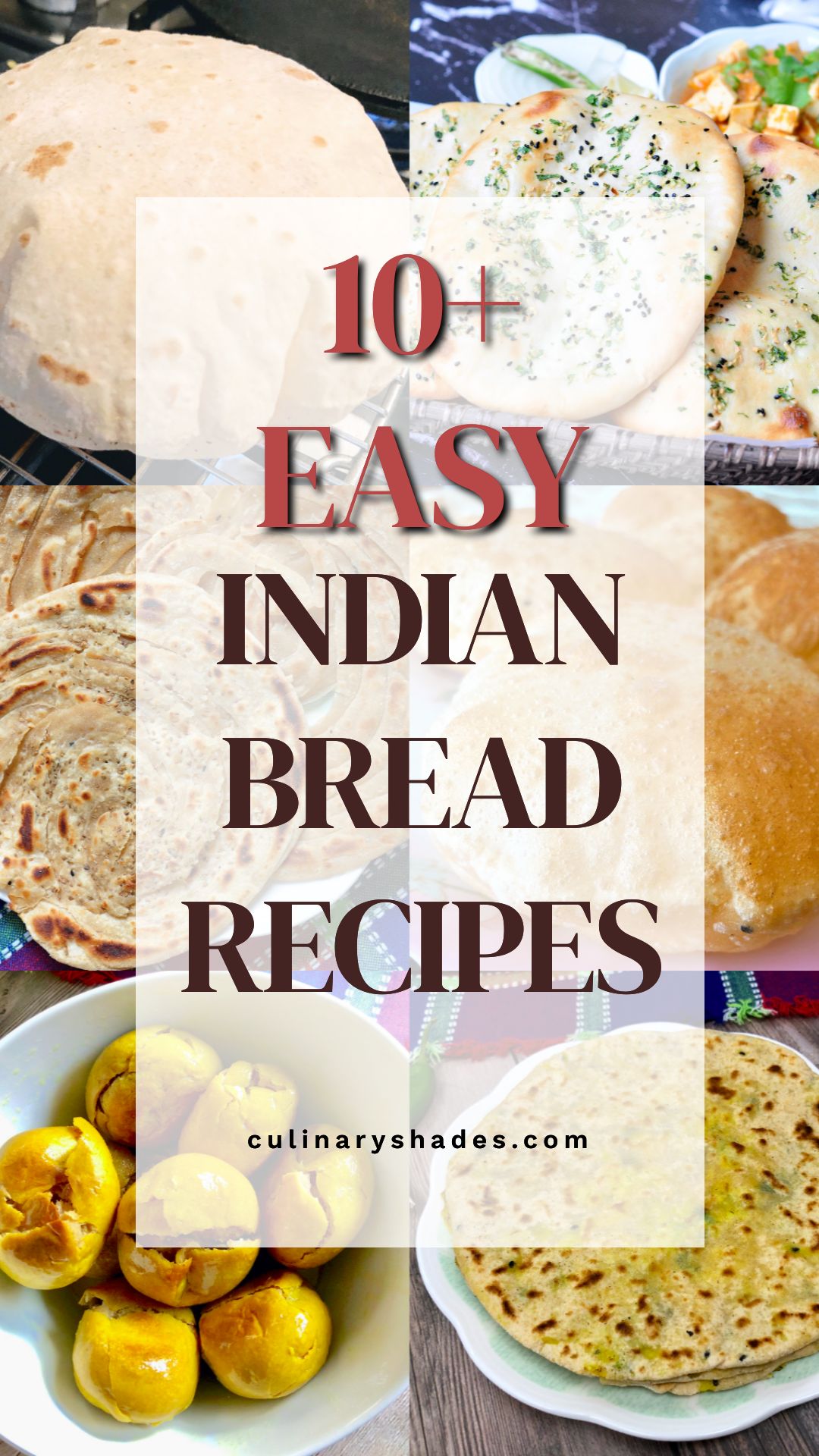 indian bread recipes pin.