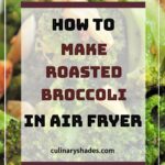 airfryer roasted broccoli pin.