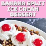 banana split ice cream dessert pin.