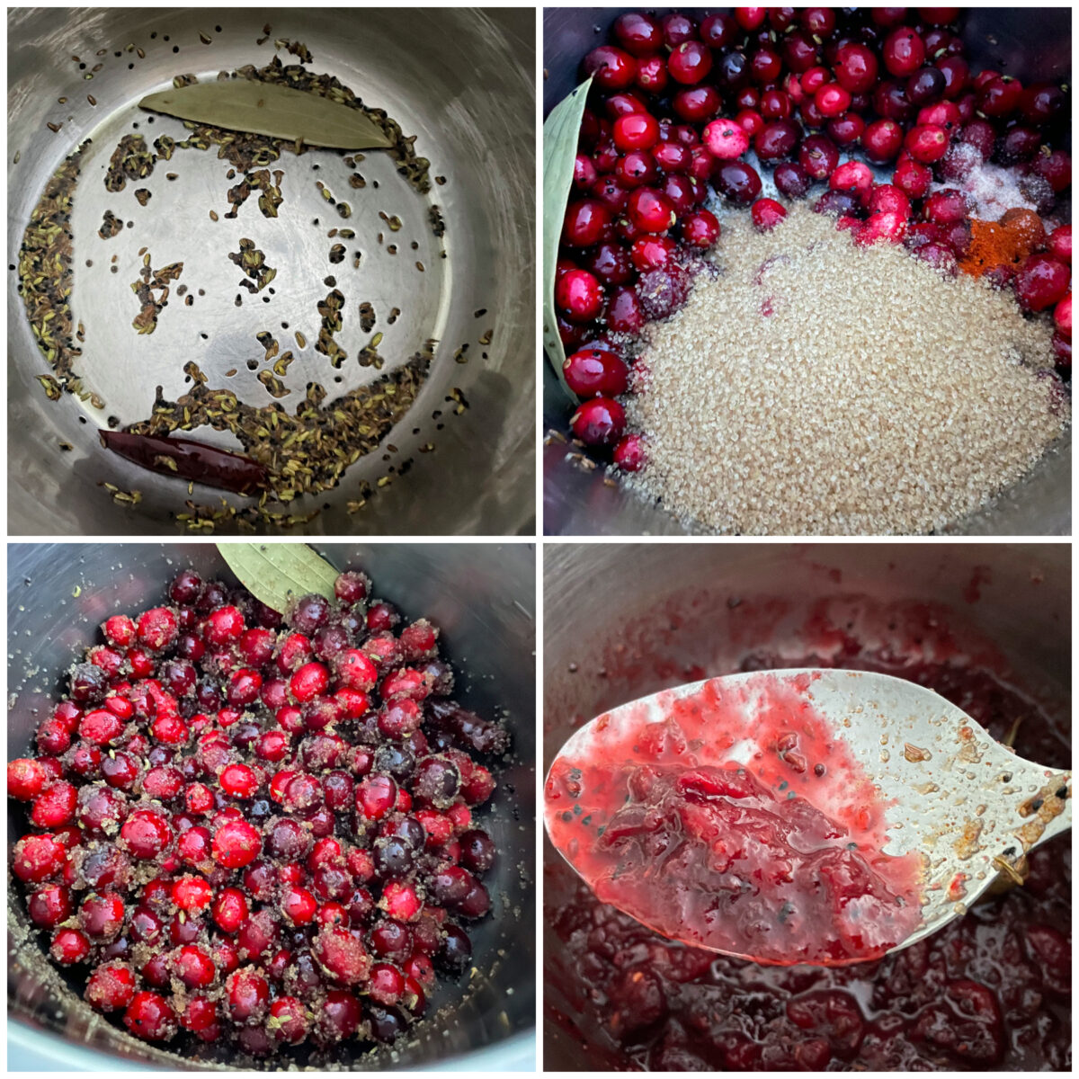 cranberry chutney steps to make in instant pot.
