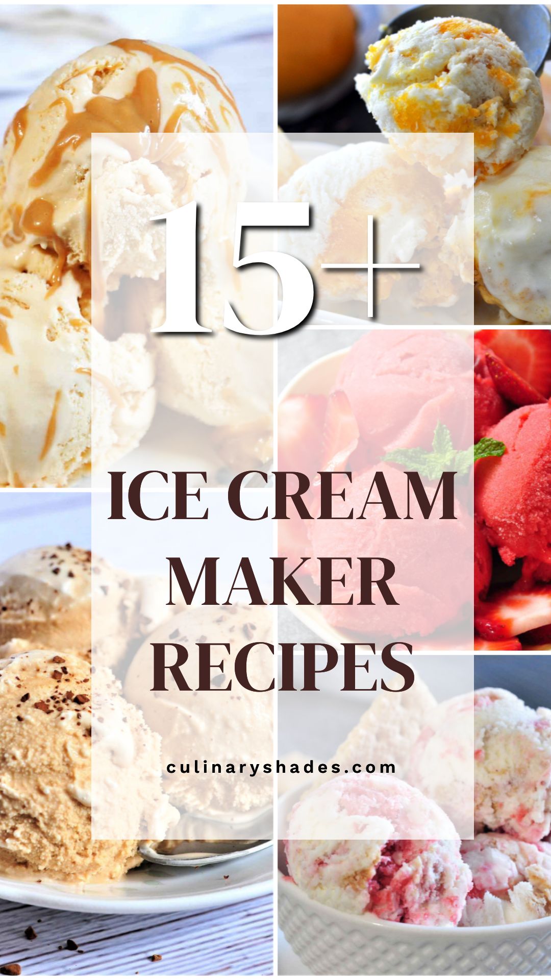 ice cream maker recipes.