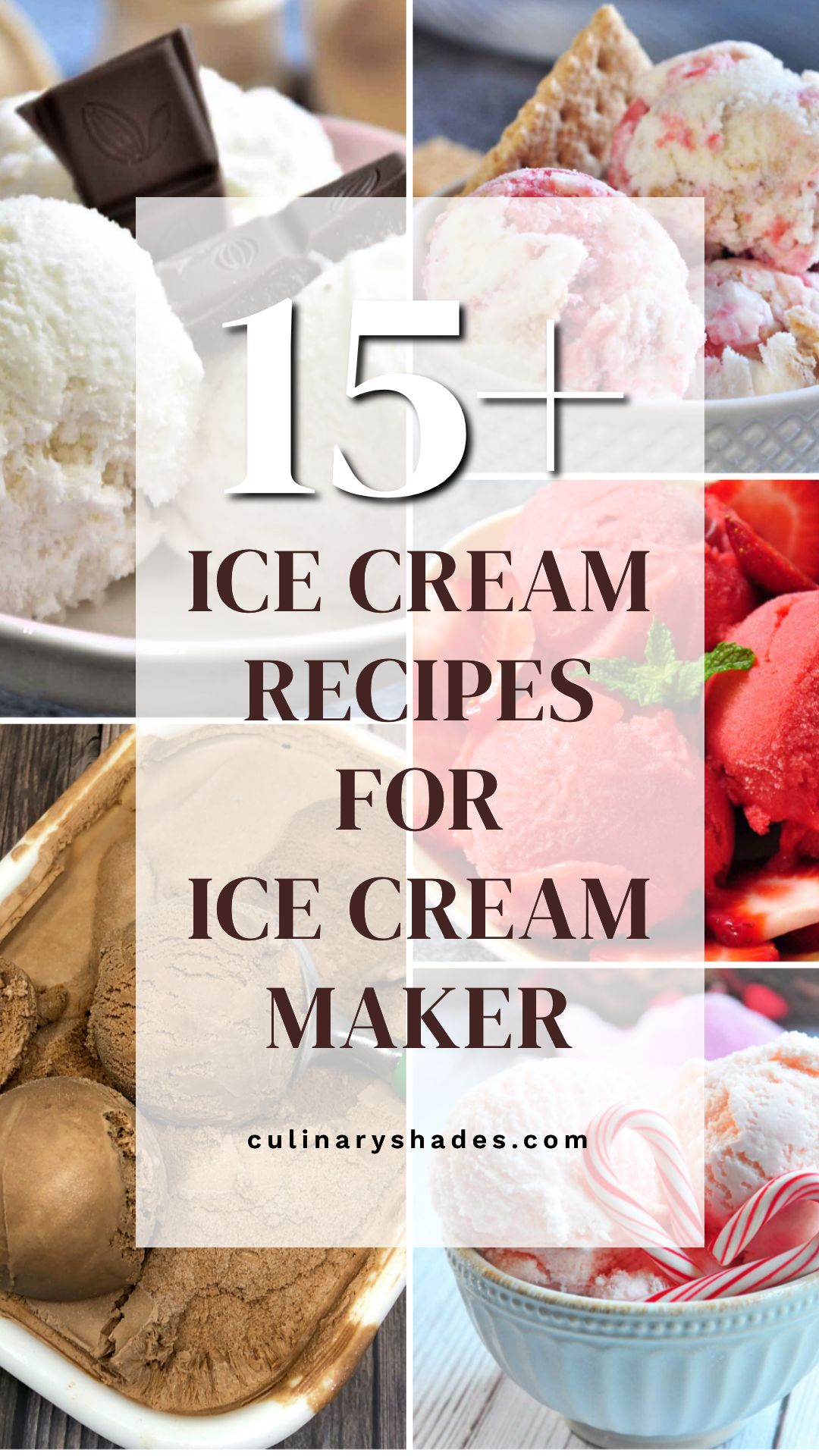 ice cream maker recipes.