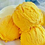 mango ice cream scoops.