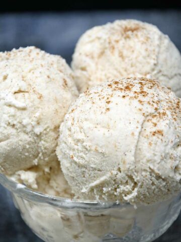 Cinnamon Ice cream scoops.