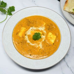 Paneer Butter Masala in a serving bowl.
