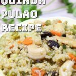 Quinoa Pulao in a serving bowl.