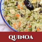 Quinoa Pulao in a serving bowl.