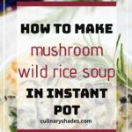Mushroom wild rice soup pin.