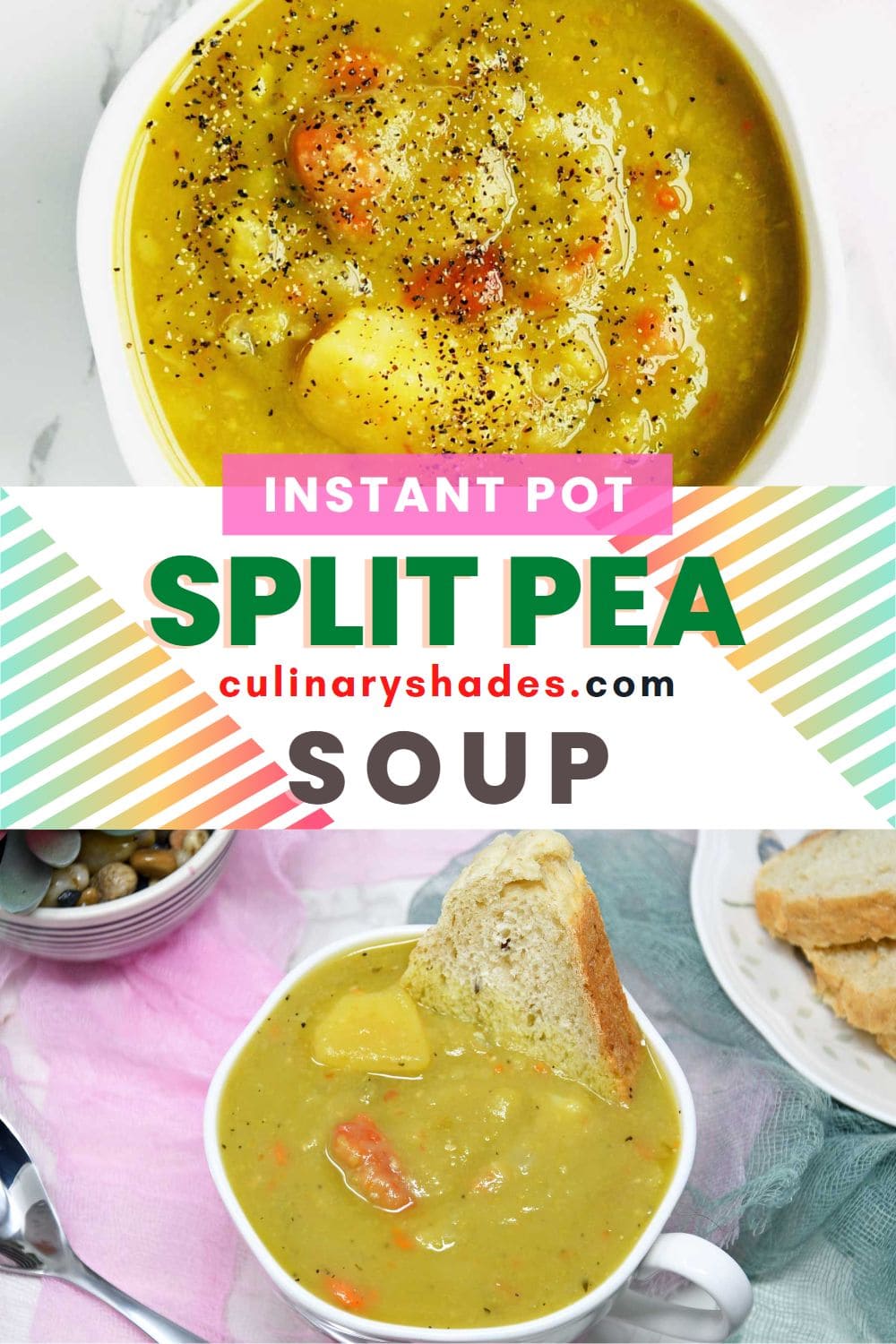 Split pea soup pin.