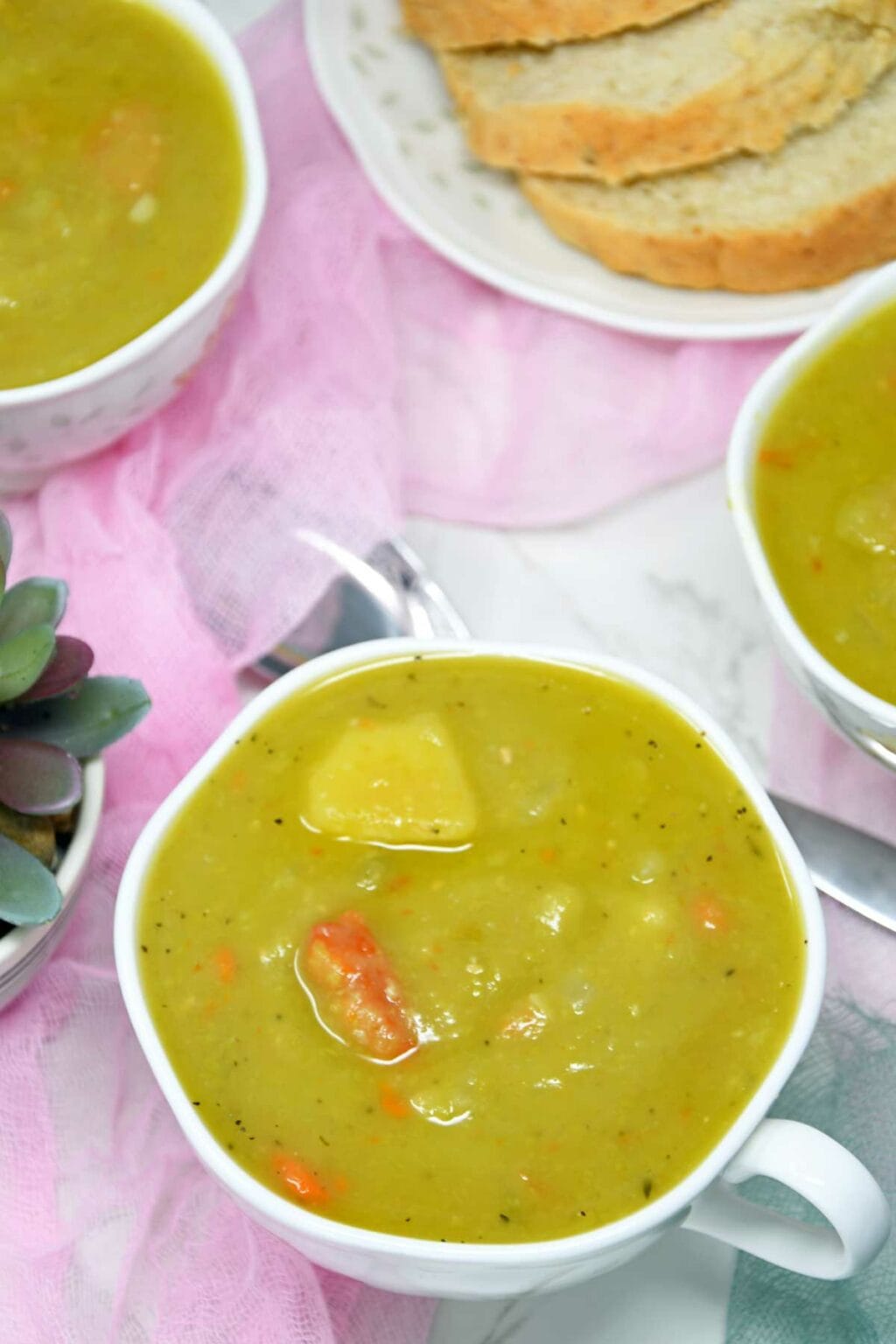Vegetarian Instant Pot Split Pea Soup - Culinary Shades
