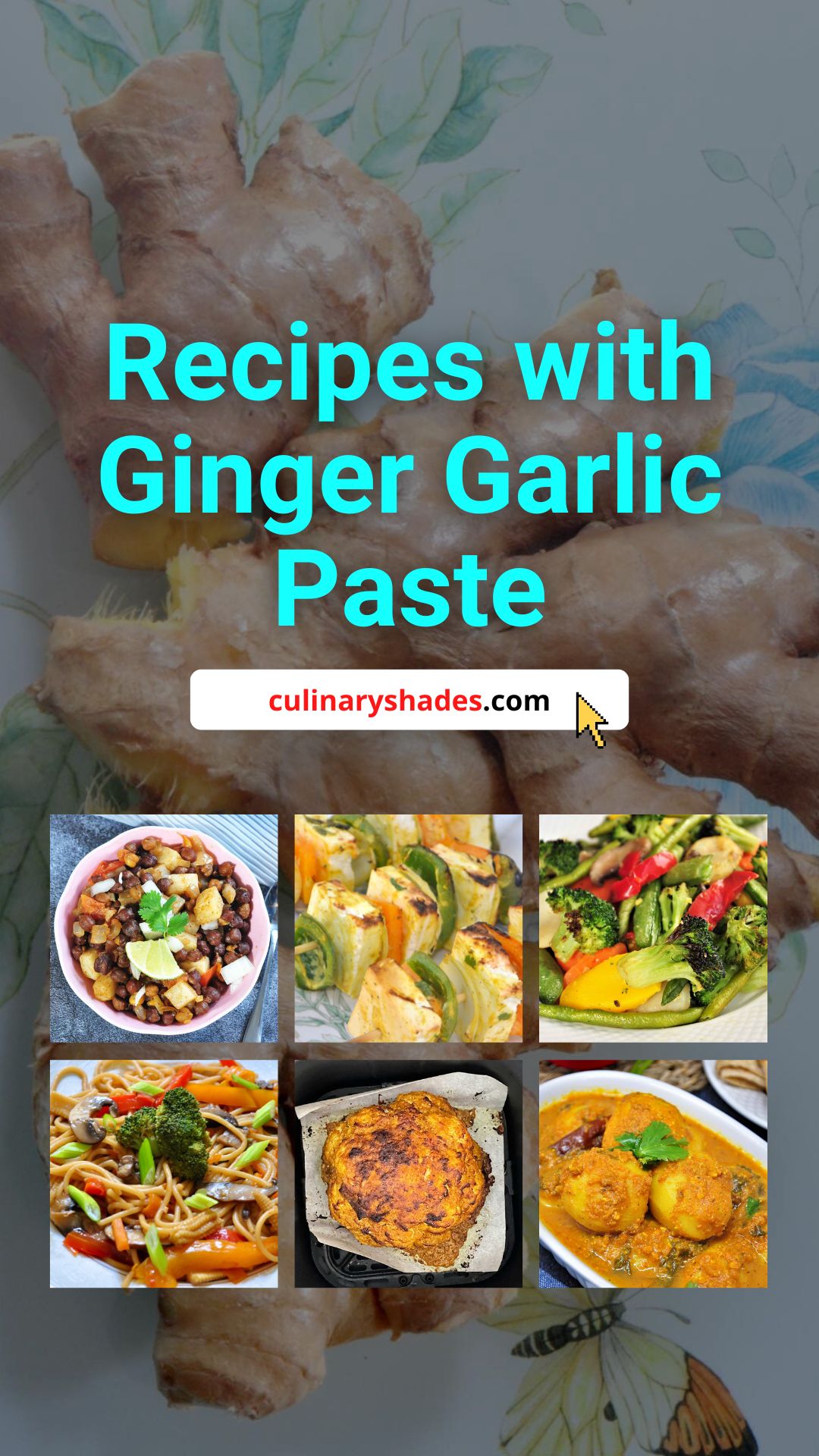 Ginger garlic paste recipes pin.