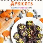 chocolate dipped apricots.