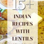 Indian lentil recipes pin.