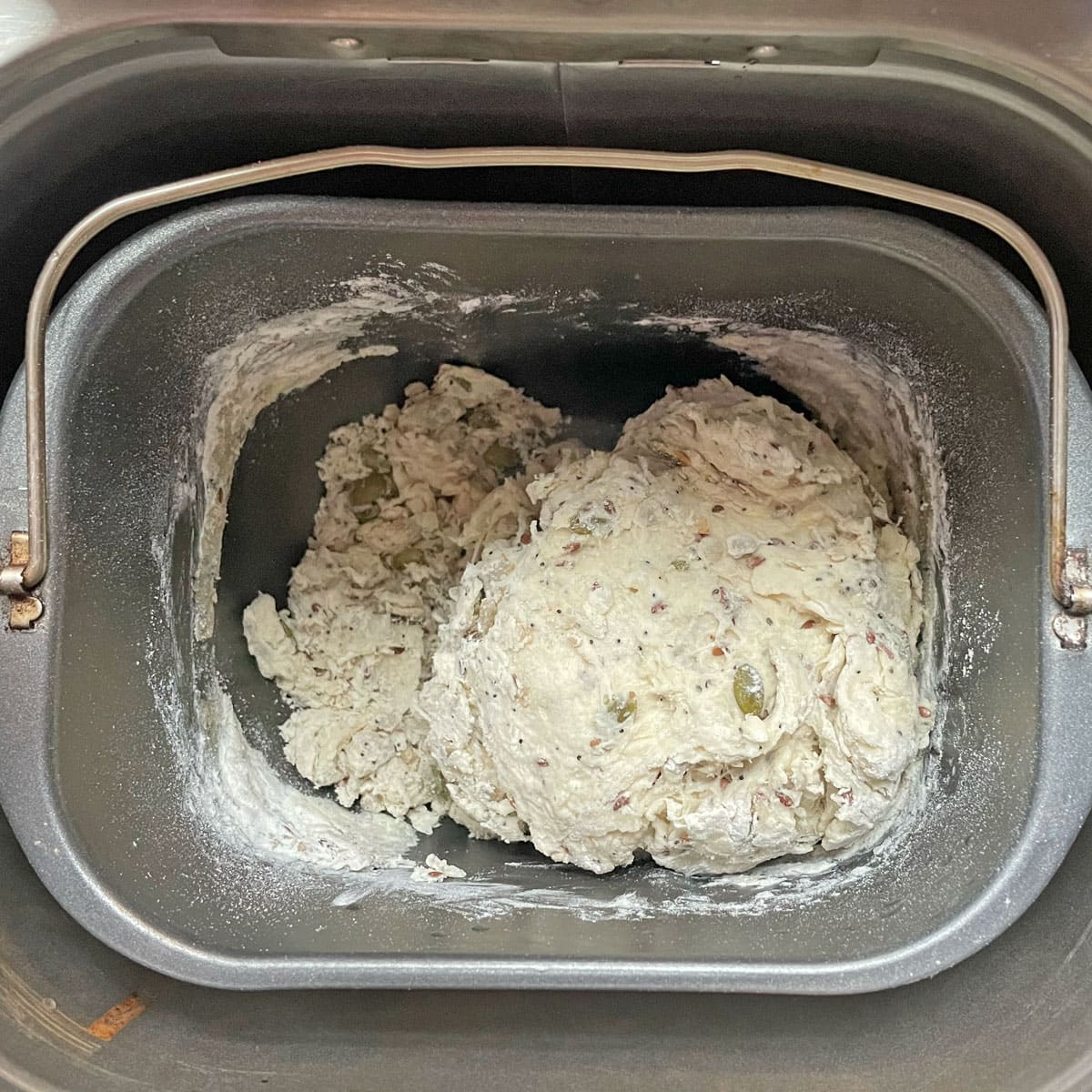 Seed bread dough.